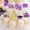 40PCS Purple Graduation Cupcake Toppers 2026 – Glitter Graduation Cap & Diploma Picks – Class of 2026 Dessert Decorations for Graduation Party Cakes & Cupcakes